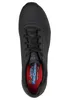 A top-down view of a black sneaker. Voir les images du produit