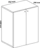 VCM - Armoire d'armoire de bureau Lona 3 fois B. 70 x  H. Voir les images du produit 5