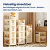 Heikoeco® Servierwagen mit Rollen, 2 Etagen Küche Produktbild-Vorschau 3
