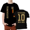 Deutschland WM 2026 Fußball Fan T-Shirt Kinder Jugend Gold Produktbild-Vorschau 2