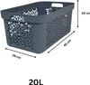 Plastard Wäschekorb 3er Set 20 Liter Blau aus Kunststoff Produktbild-Vorschau 3