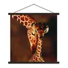 MuchoWow® Textilposter Giraffe - Kalb - Porträt 120x120 cm Produktbild-Vorschau 1