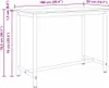 vidaXL Černý dubový stůl 100 x 50 x 76,5 cm Náhled obrázku produktu 7