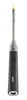 A black and silver gas lighter with a flexible neck and a flame. Produktbild-Vorschau