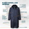 Portwest S438: Cappotto impermeabile classico. Schiena Anteprima dell’immagine prodotto 3