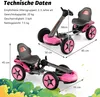 COSTWAY 12V Kinder Elektro Gokart mit LED Lichter, Go Kart Produktbild-Vorschau 5