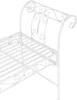 Gartenbank Cossila 70x147x46 cm Metallbank 200 kg Weiß Produktbild-Vorschau 3