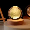 Lampe de table LED en cristal 3D système solaire, boule de Voir les images du produit 11