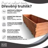 IvoQ Dřevěný truhlík na rostliny – 120x40x32 cm – Masivní Náhled obrázku produktu 4