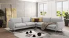 S-STYLE MÖBEL - Modernes Ecksofa Frema mit Silber Metall Produktbild-Vorschau 1