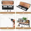 Schlüsselbrett Holz mit Ablage Schlüsselhalter mit 7 Haken Produktbild-Vorschau 8