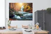 MuchoWow® Poster Wasserfall - Sonne - Herbst 160x120 cm - Produktbild-Vorschau 3