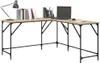 vidaXL Schreibtisch Sonoma-Eiche 149x149x75 cm Produktbild-Vorschau 4