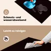 KitchenYeah© Herdabdeckplatte Blaue Bade-Ente auf schwarzem Produktbild-Vorschau 2