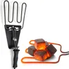 An electric charcoal lighter with glowing charcoal cubes. Produktbild-Vorschau