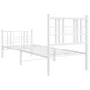 The Living Store Bettgestell mit Kopf- und Fußteil Metall Produktbild-Vorschau 7