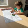 Relaxdays Tekentafelkleed voor kinderen, 2 stuks, Productafbeelding-voorbeeld 2