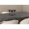 Malaga Essgruppe Esstisch 90x200cm dunkel grau und 6 Skagen Produktbild-Vorschau 5