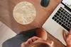 MuchoWow® Mauspad Mousepad Marmor - Weiß - Braun 20x20 cm - Produktbild-Vorschau 3