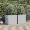 vidaXL Pflanzkübel 2 Stk. Silbern 49x47x46 cm Verzinkter Produktbild-Vorschau 3