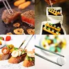 A collage of four different food and medical-related images, each featuring tweezers. Náhled obrázku produktu