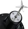 A close-up view of the blades and mounting mechanism of a kitchen appliance. Voir les images du produit