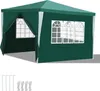 Garten Pavillon mit Seitenteilen zwei Türen wasserdichtes Produktbild-Vorschau 1