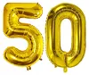 Set di decorazioni - Palloncini - 50° compleanno - Oro e Anteprima dell’immagine prodotto 2