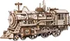 A 3D wooden mechanical steam locomotive model. Náhľad obrázku produktu