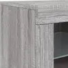 vidaXL Credenza con luci LED Grigio Sonoma 142,5x37x67 cm Anteprima dell’immagine prodotto 12