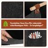 Panier en feutre gris foncé pour bois de cheminée, Ikodm, Voir les images du produit 5