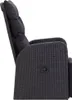 vidaXL Fauteuil de jardin avec coussin 2 pcs. Réglable Noir Voir les images du produit 7