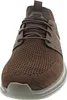 Front view of a single brown sneaker. Produktbild-Vorschau