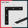 KOTARBAU® Sada 4 plochých úhelníků 120x120x24 mm Plochá Náhled obrázku produktu 6