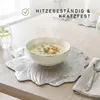 Tischset Metallic Blume 6er Set abwaschbar, rundes Platzset Produktbild-Vorschau 7