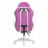The back view of a pink and white gaming chair. Produktbild-Vorschau
