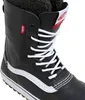 Close-up view of a black Vans boot with white laces and a white Vans stripe. Anteprima dell’immagine prodotto