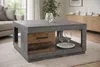 Couchtisch >Fulda< 2 Schübe, betonoxid, Old Style - Voir les images du produit 1