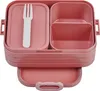 Midi bento lunch box - różowy - plastikowy - 900 ml - z Podgląd zdjęcia produktu 1