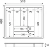 Naber Besteckeinsatz 5, 510 x 480 mm. Schrankbreite 600 Produktbild-Vorschau 4