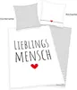 HERDING HOME - "Lieblingsmensch" Bettwäsche, 80x80 cm + Produktbild-Vorschau 2