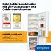 Exquisit Kühl-Gefrier-Kombination, Kühlschrank mit Produktbild-Vorschau 2