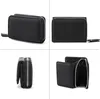 CHAOFANXI Damen Geldbörse Trifold Leder Schwarz mit 6 Produktbild-Vorschau 2