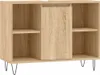 vidaXL Koupelnová skříňka Sonoma Oak 80x33x60 cm Materiál Náhled obrázku produktu 1