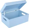 Creative Deco Blau Große Holzkiste Aufbewahrungsbox  |  30 Produktbild-Vorschau 3