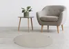 Fleckerlteppich Milano beige rund Ø 80 cm Produktbild-Vorschau 5
