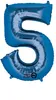 amscan® 9907284 Folienballon XXL Zahl 5 - blau Produktbild-Vorschau 1