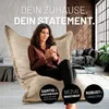 LUMALAND Sitzsack Classic XXL Cord 380 L - 140 x 180 cm - Produktbild-Vorschau 3