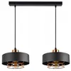 LUXOLAR -  Pendelleuchte 2 flammig Schwarz Kupfer E27 60 W Produktbild-Vorschau 5