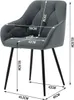 WOLTU Esszimmerstuhl, ergonomischer Sessel, aus Samt, Produktbild-Vorschau 7